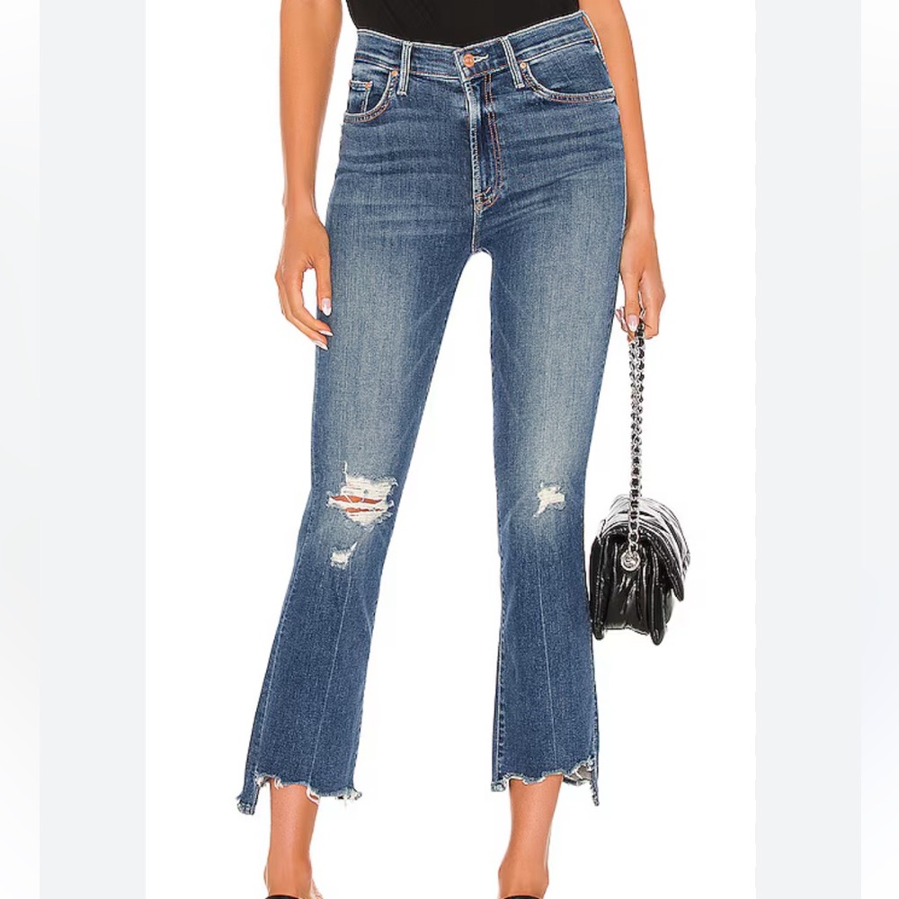 MOTHER Insider Crop Step Chew jeans